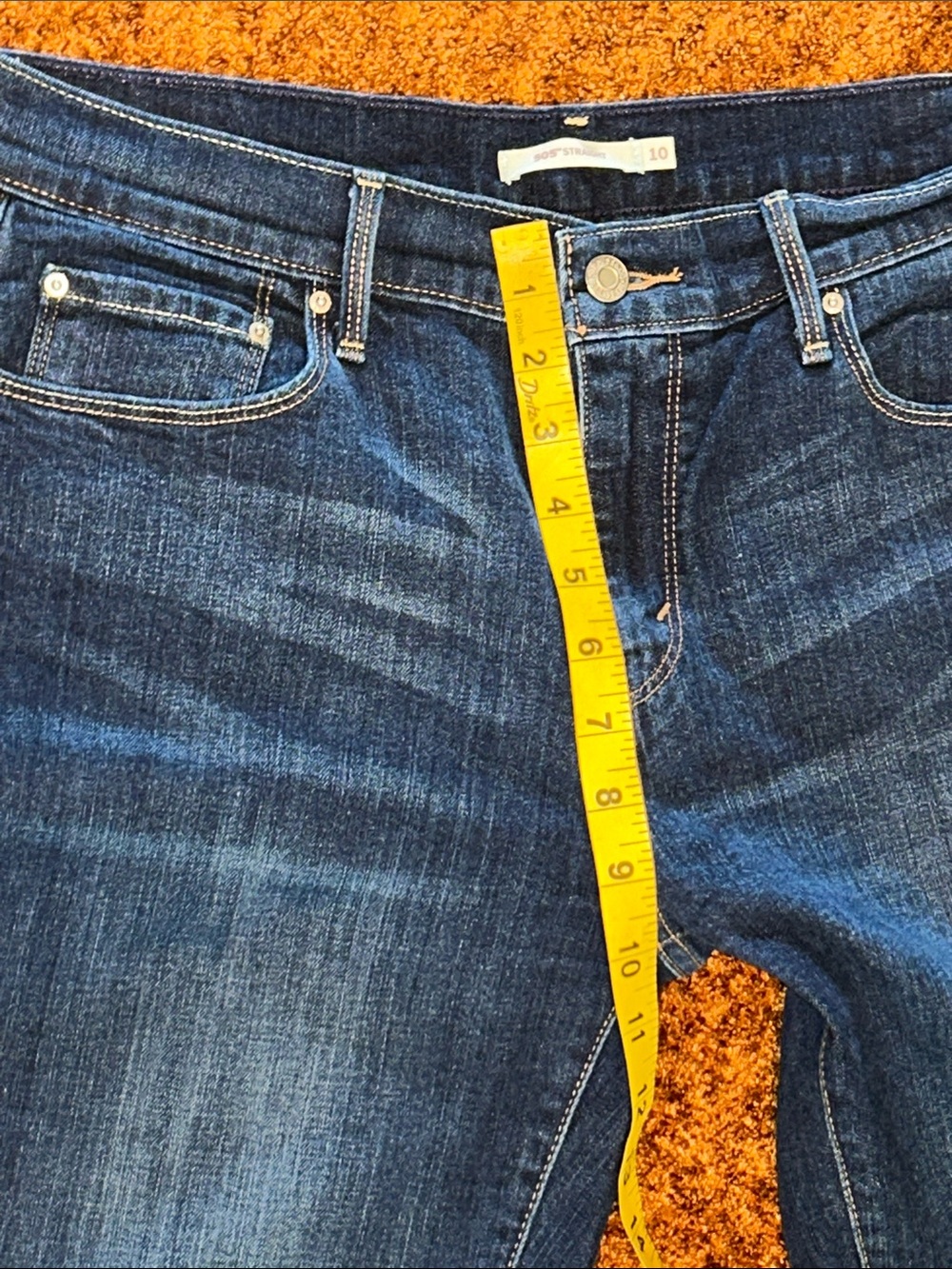 Levi's Women's Indigo Straight-Leg Jeans - Picture 5 of 9